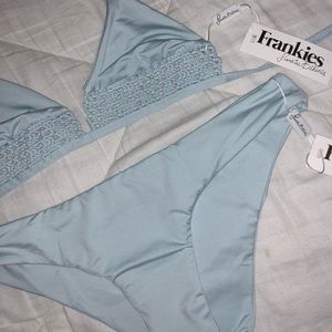 Frankies bikinis light blue bikini